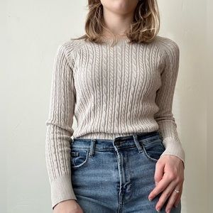 Light Beige Knit Sweater size S/M